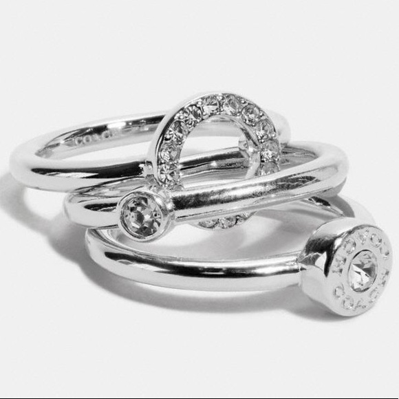Last one!Size7Coach Open Circle Halo RingSet - Picture 1 of 6